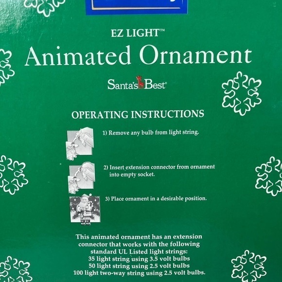 Santa's Best Winnie the Pooh EZ Light Large Animated Ornament in Original Box - Picture 13 of 16